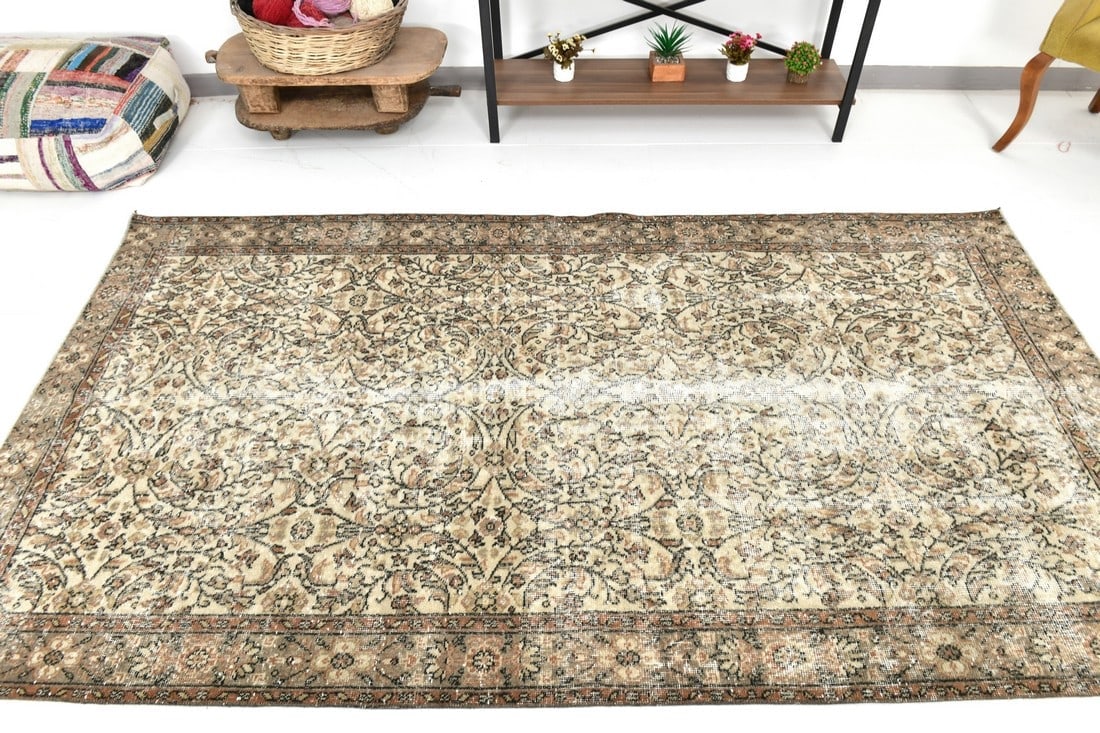 4'10'' x 8'6'' Turkish Handmade Kilim Rug - 24530 - 5