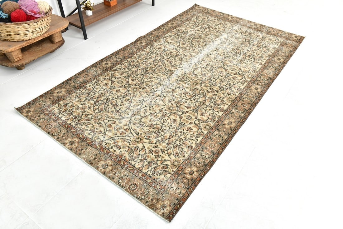 4'10'' x 8'6'' Turkish Handmade Kilim Rug - 24530 - 6