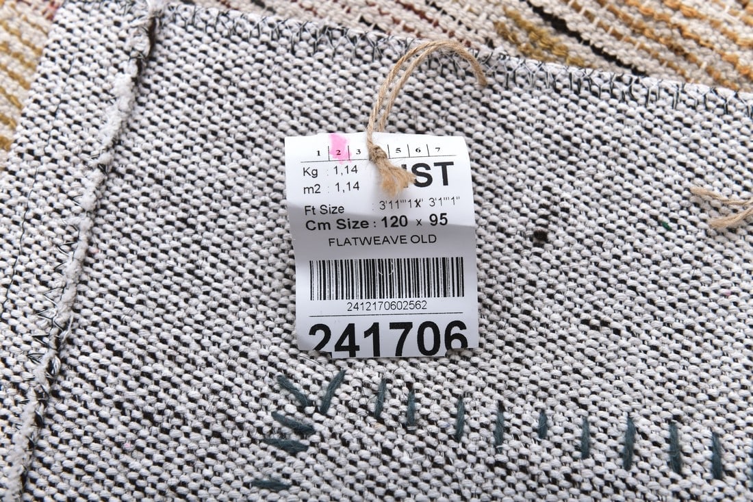 3'1'' x 3'11'' Turkish Flatweave Kilim Rug - 241706 - 13