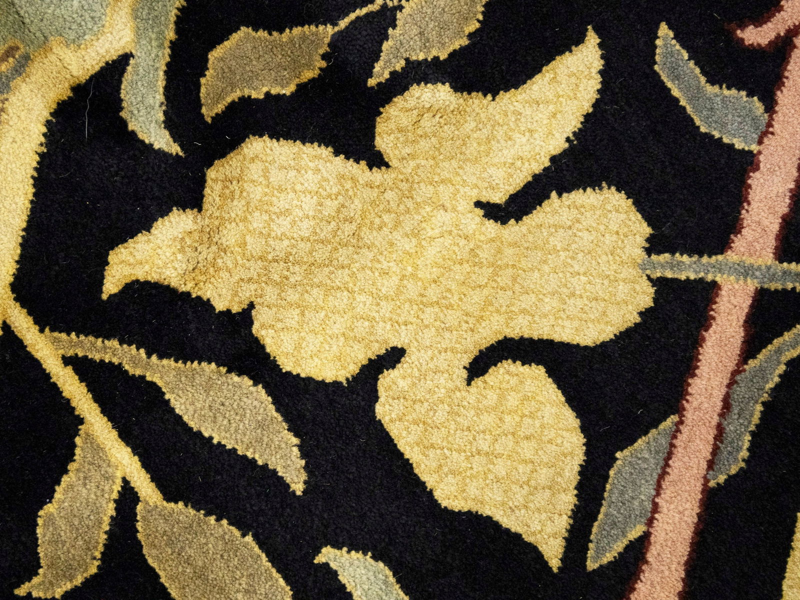 Black Floral Style 8X10 Modern Oriental Rug - 10