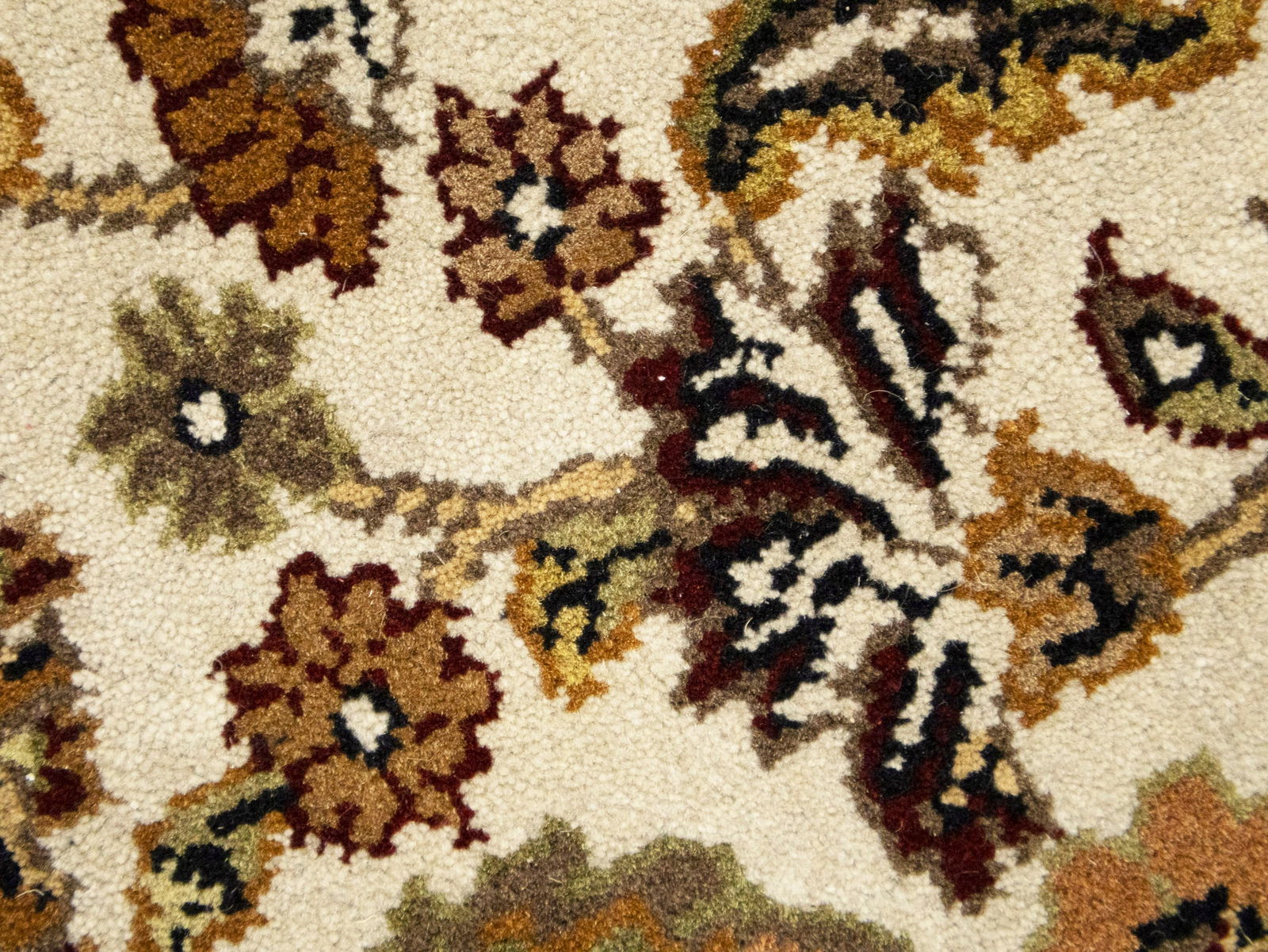 Cream Floral Classic 4X6 Agra Jaipur Oriental Rug - 12