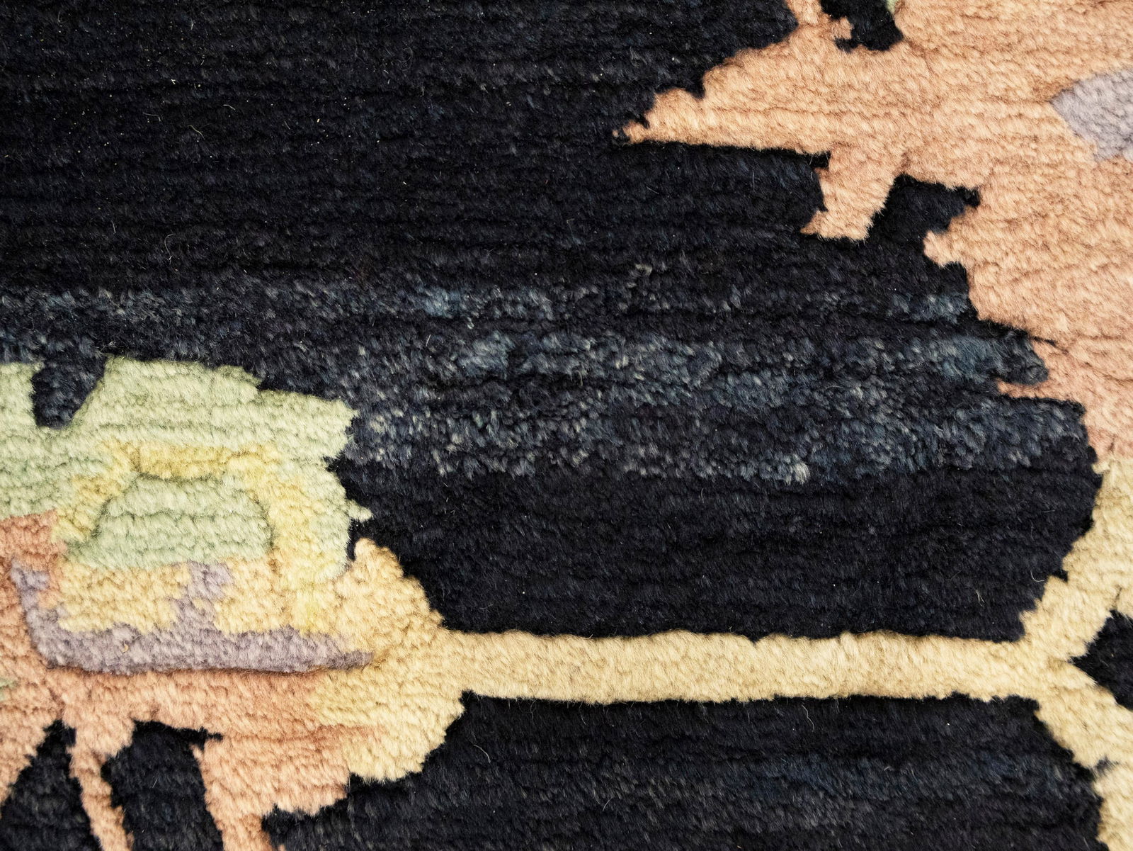 Charcoal Classic Floral 8X11 Oriental Tibetan Rug - 13