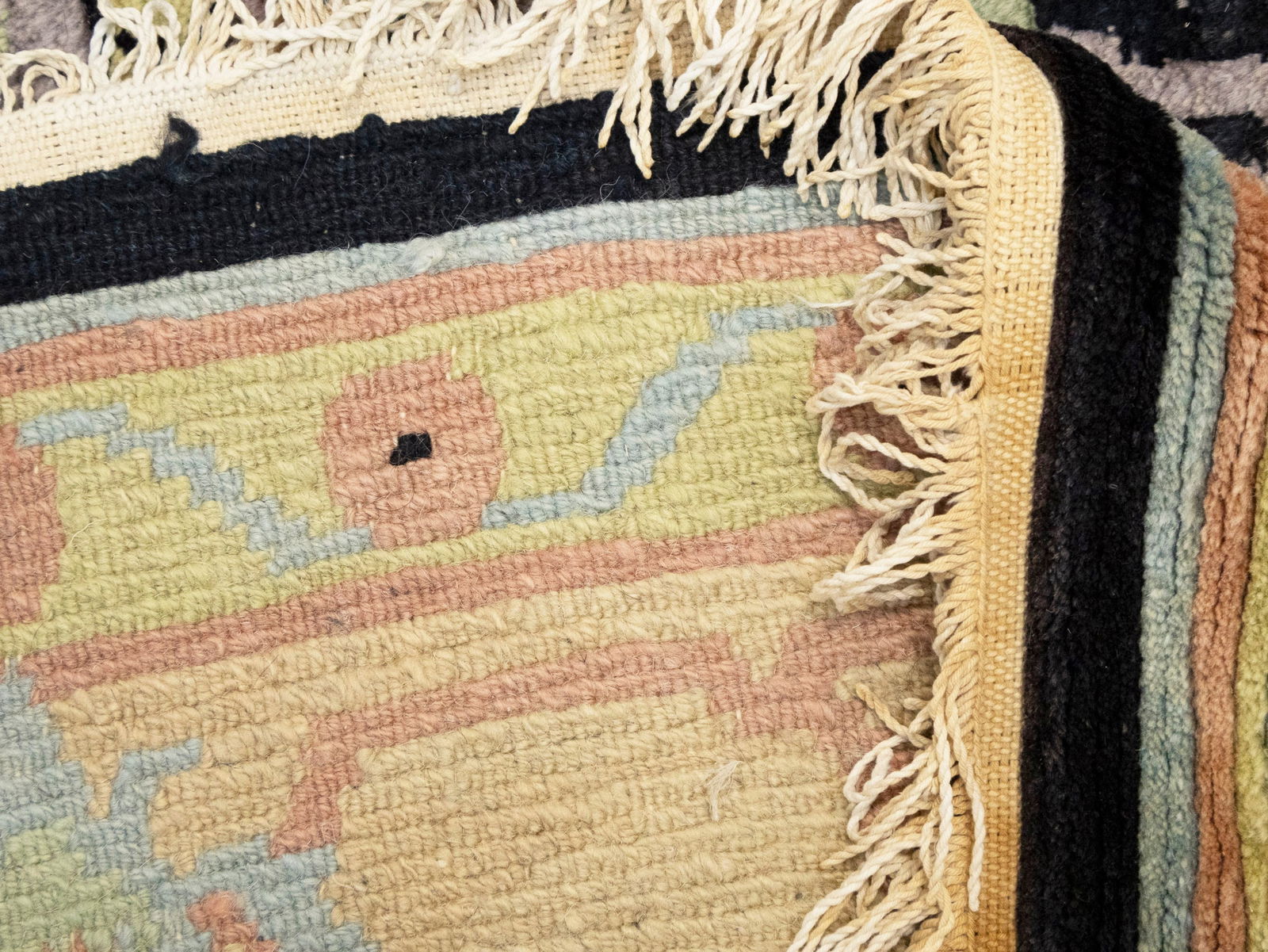 Charcoal Classic Floral 8X11 Oriental Tibetan Rug - 15