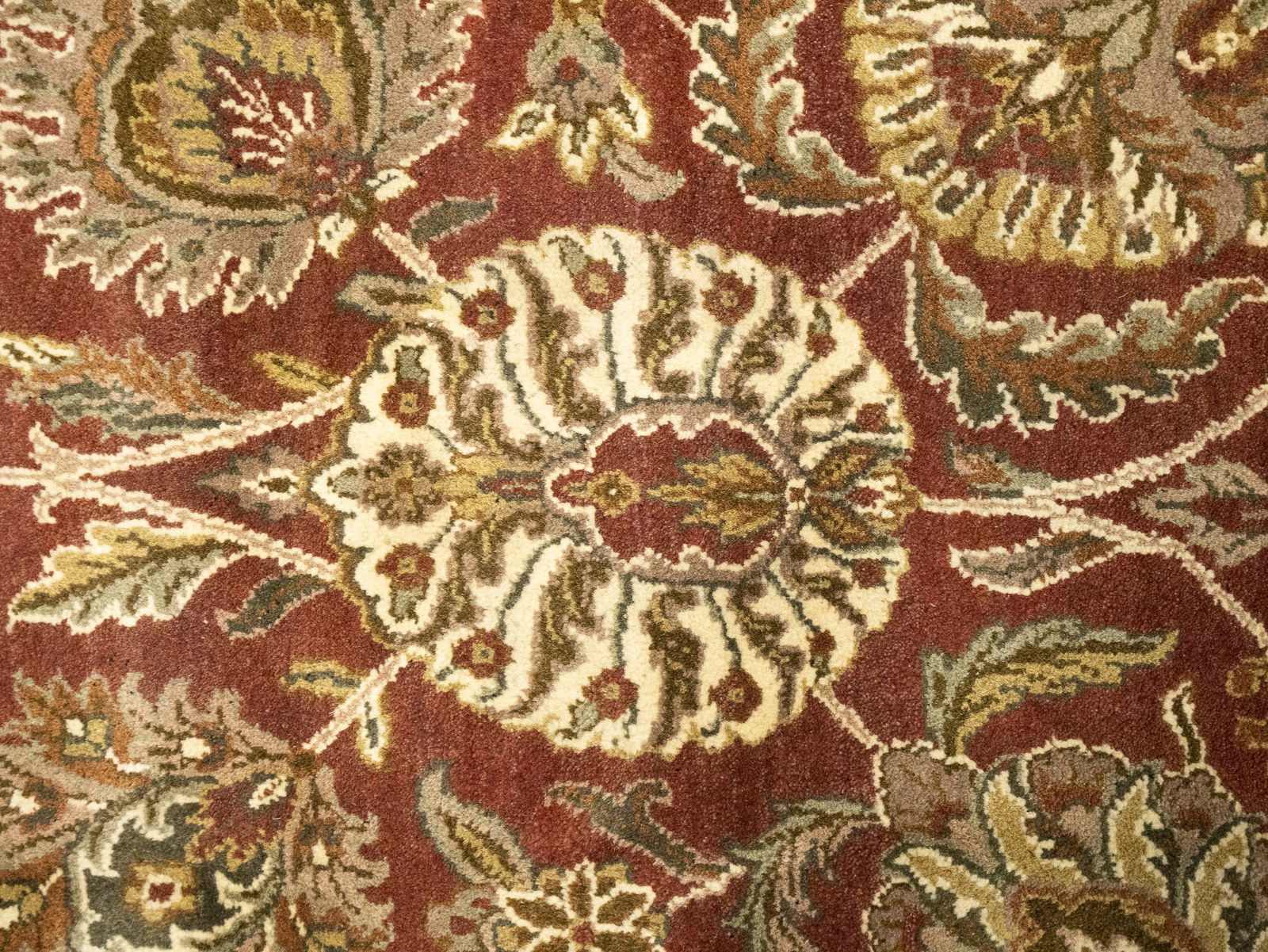 Red Floral Classic 9X12 Agra Jaipur Oriental Rug - 10