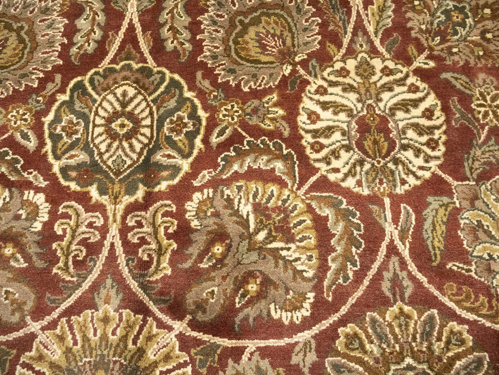 Red Floral Classic 9X12 Agra Jaipur Oriental Rug - 11