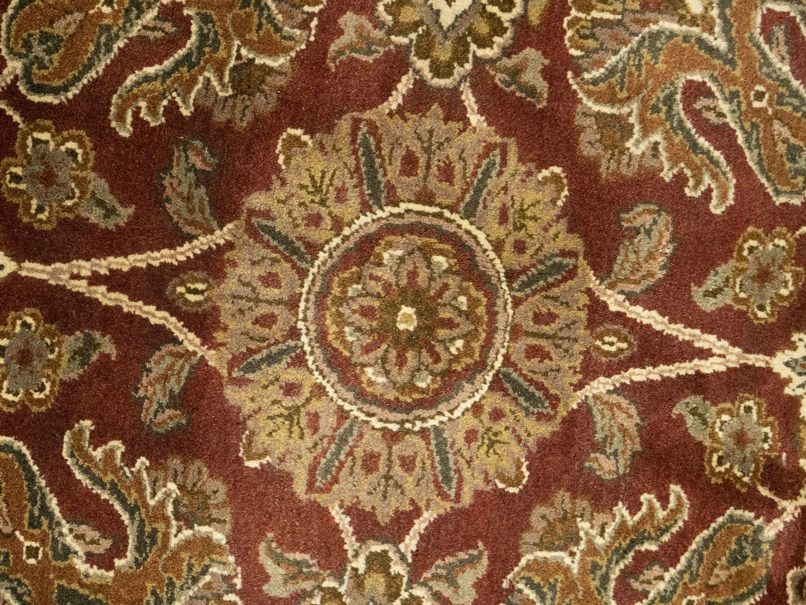 Red Floral Classic 9X12 Agra Jaipur Oriental Rug - 6