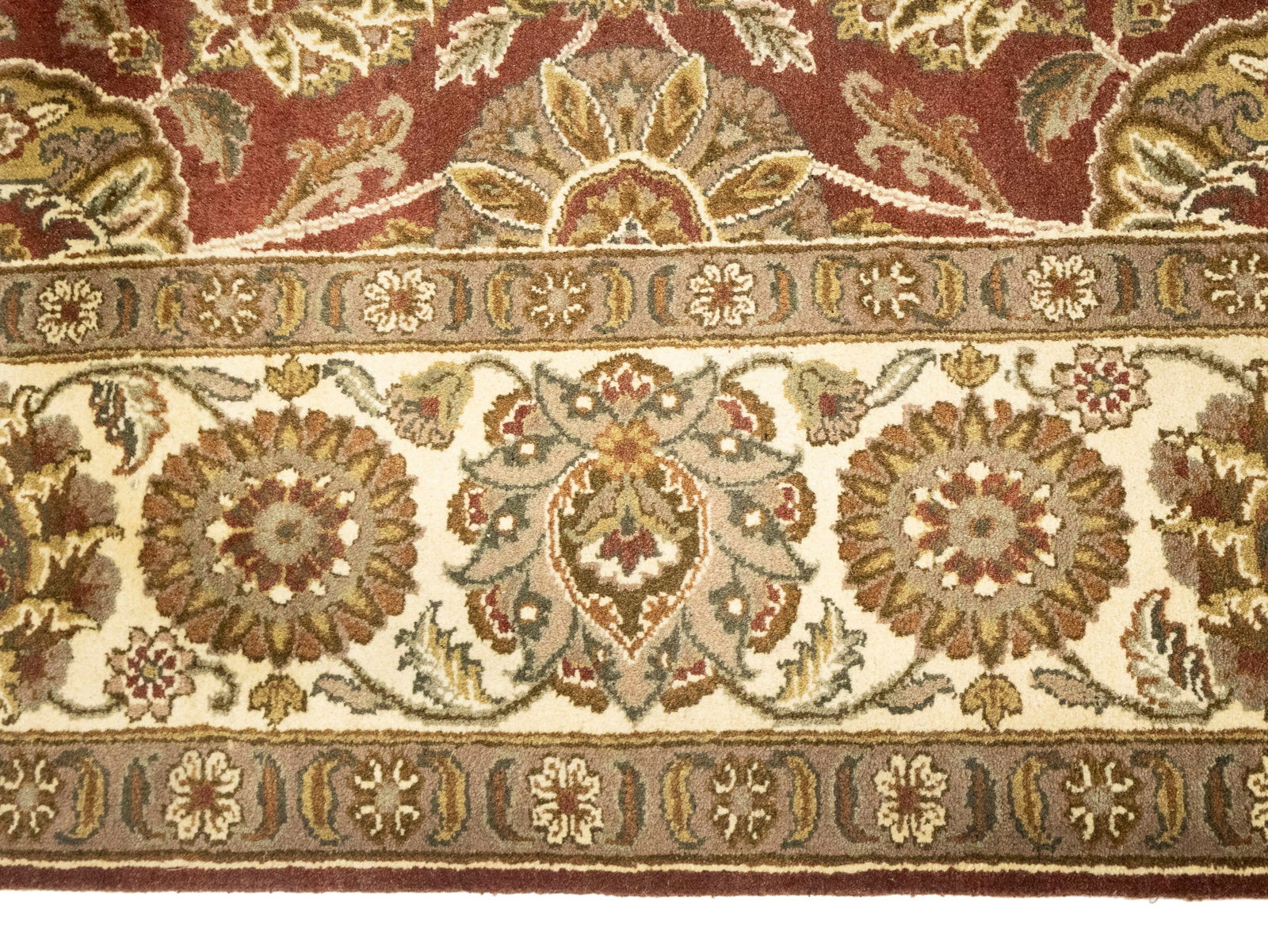 Red Floral Classic 9X12 Agra Jaipur Oriental Rug - 9