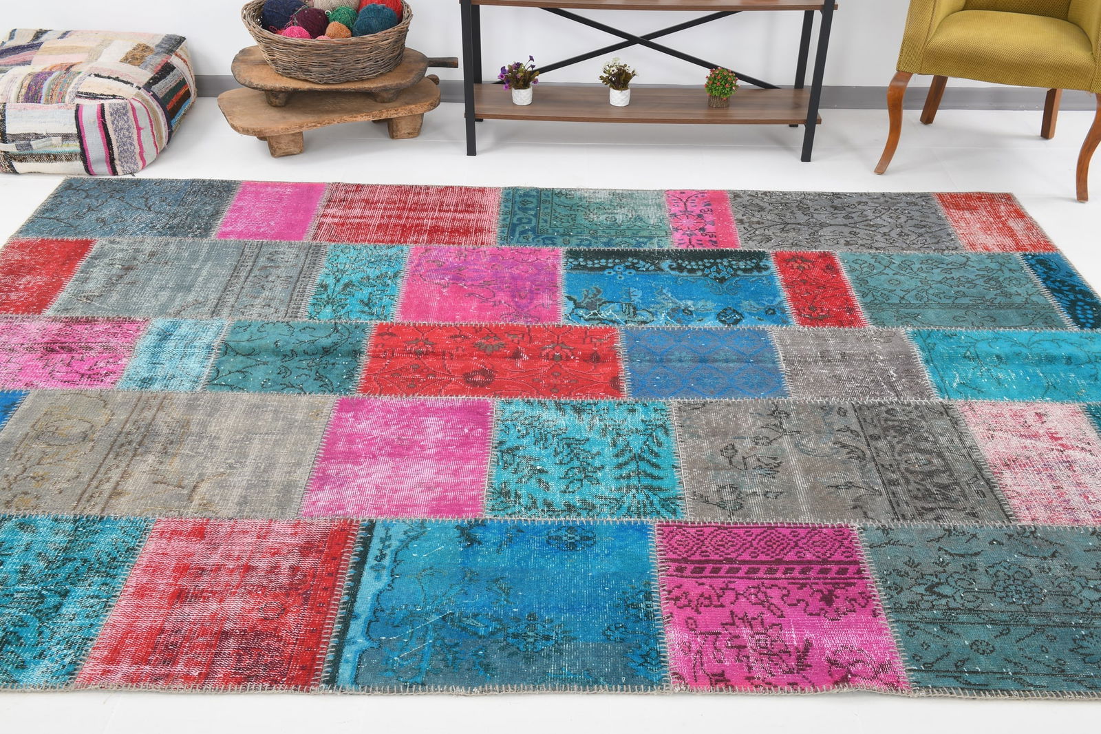 6'11'' x 9'11'' Turkish Handmade Kilim Rug - 142 - 6