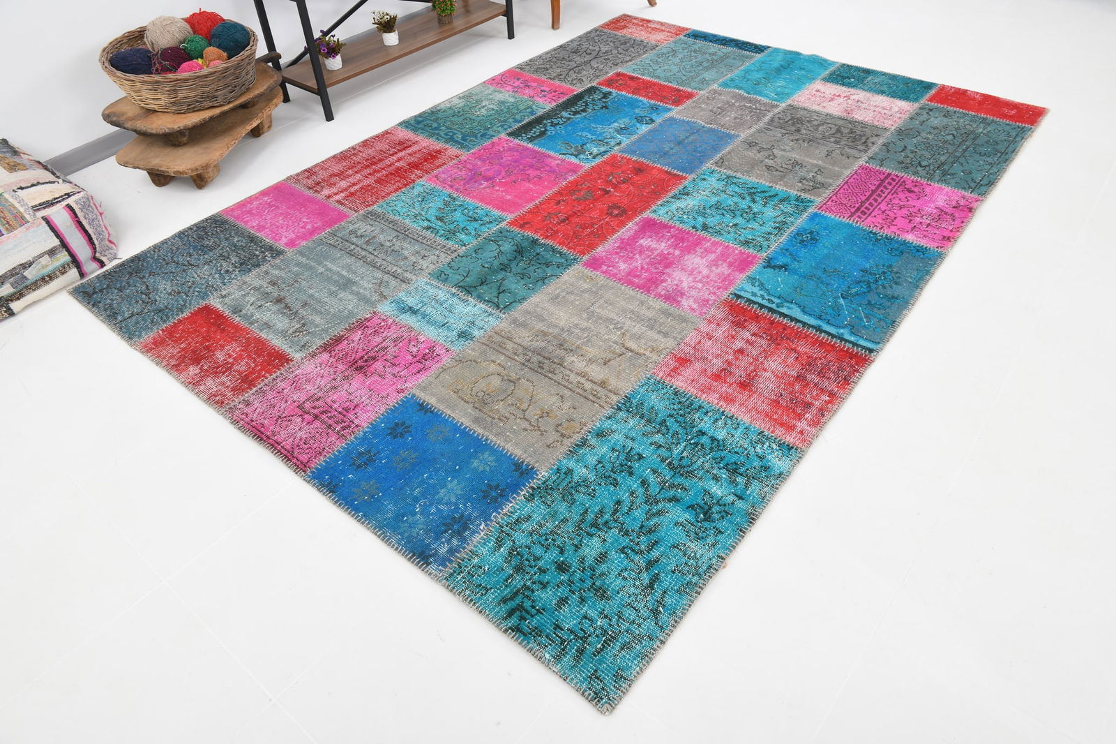 6'11'' x 9'11'' Turkish Handmade Kilim Rug - 142 - 7