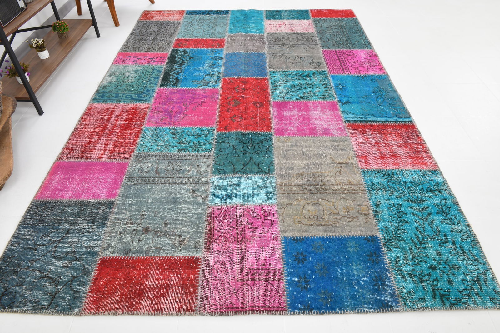 6'11'' x 9'11'' Turkish Handmade Kilim Rug - 142 - 8