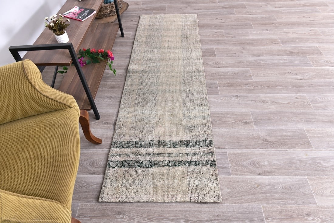 2'2'' x 7'3'' Turkish Hemp Patchwork Rug - 241055 - 3