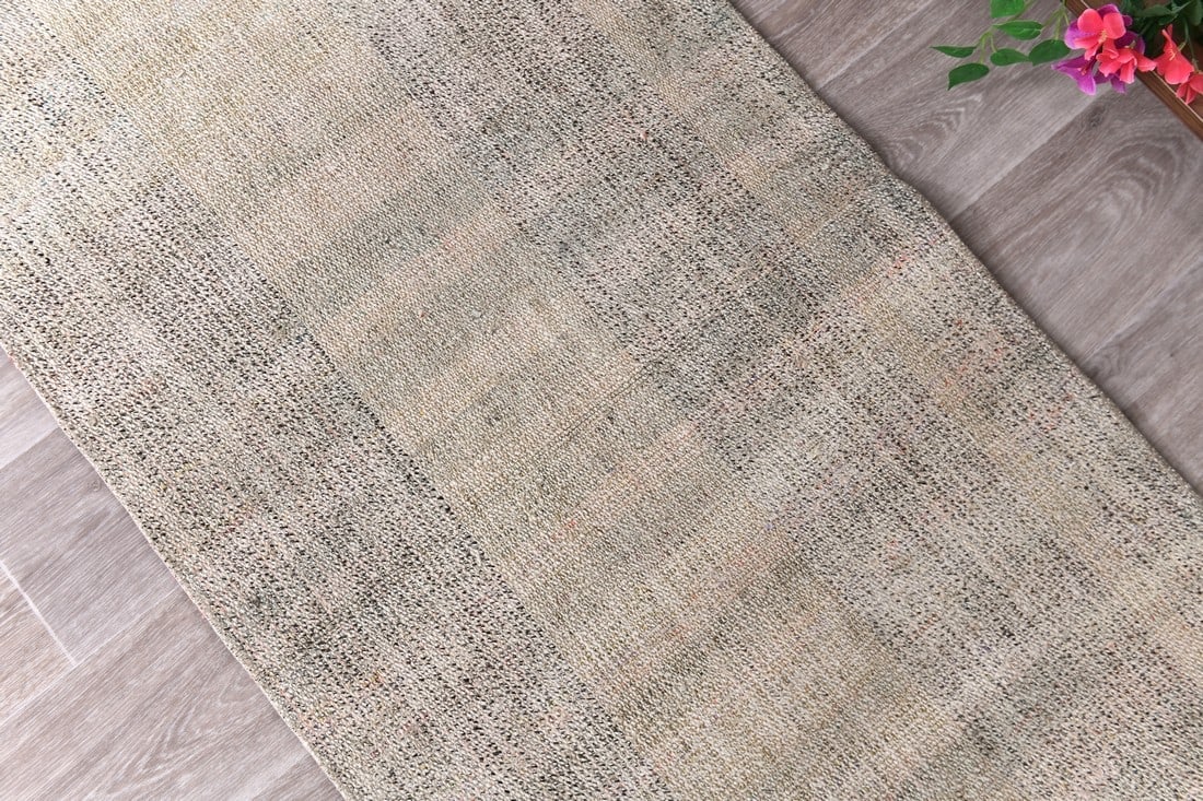 2'2'' x 7'3'' Turkish Hemp Patchwork Rug - 241055 - 4