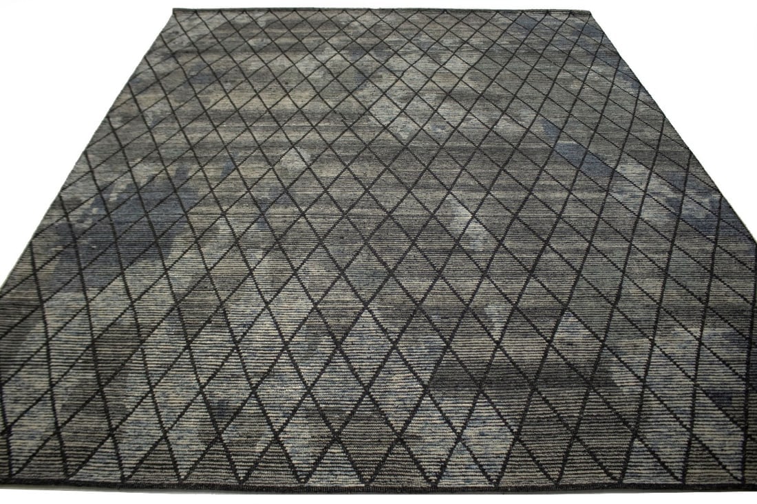 Multicolored Abstract 8X10 Oriental Modern Rug - 11