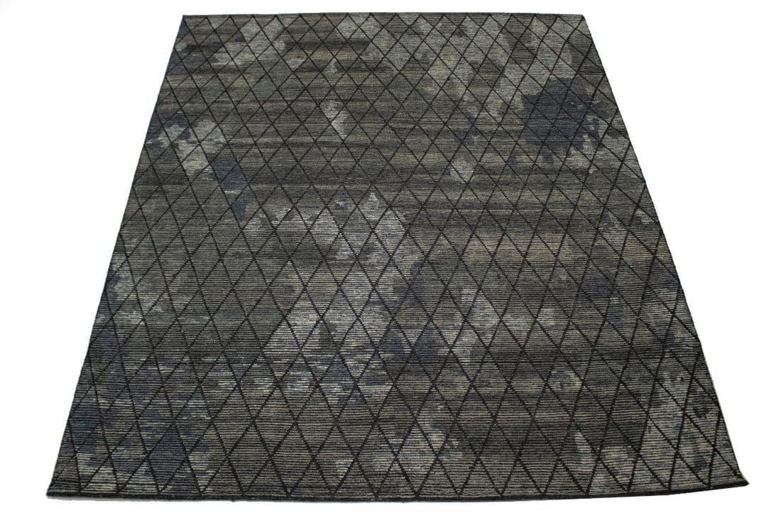 Multicolored Abstract 8X10 Oriental Modern Rug - 2