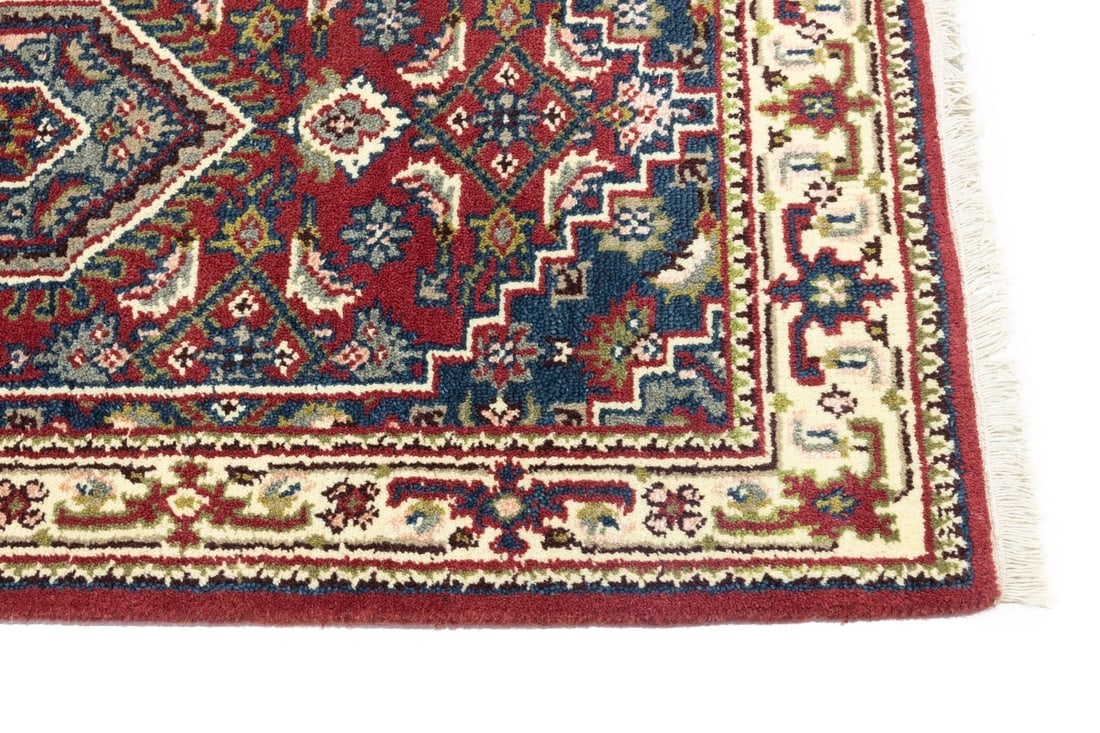 Red Floral Tribal 3X10 Indo-Bidjar Oriental Runner Rug - 11
