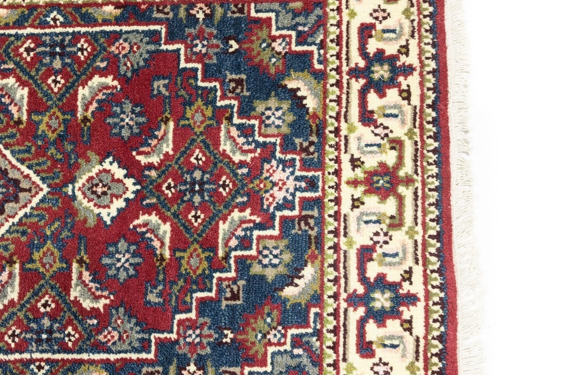 Red Floral Tribal 3X10 Indo-Bidjar Oriental Runner Rug - 12