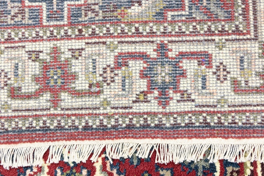 Red Floral Tribal 3X10 Indo-Bidjar Oriental Runner Rug - 16