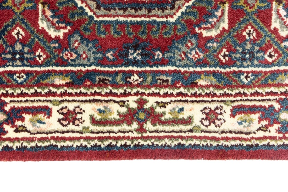 Red Floral Tribal 3X10 Indo-Bidjar Oriental Runner Rug - 9