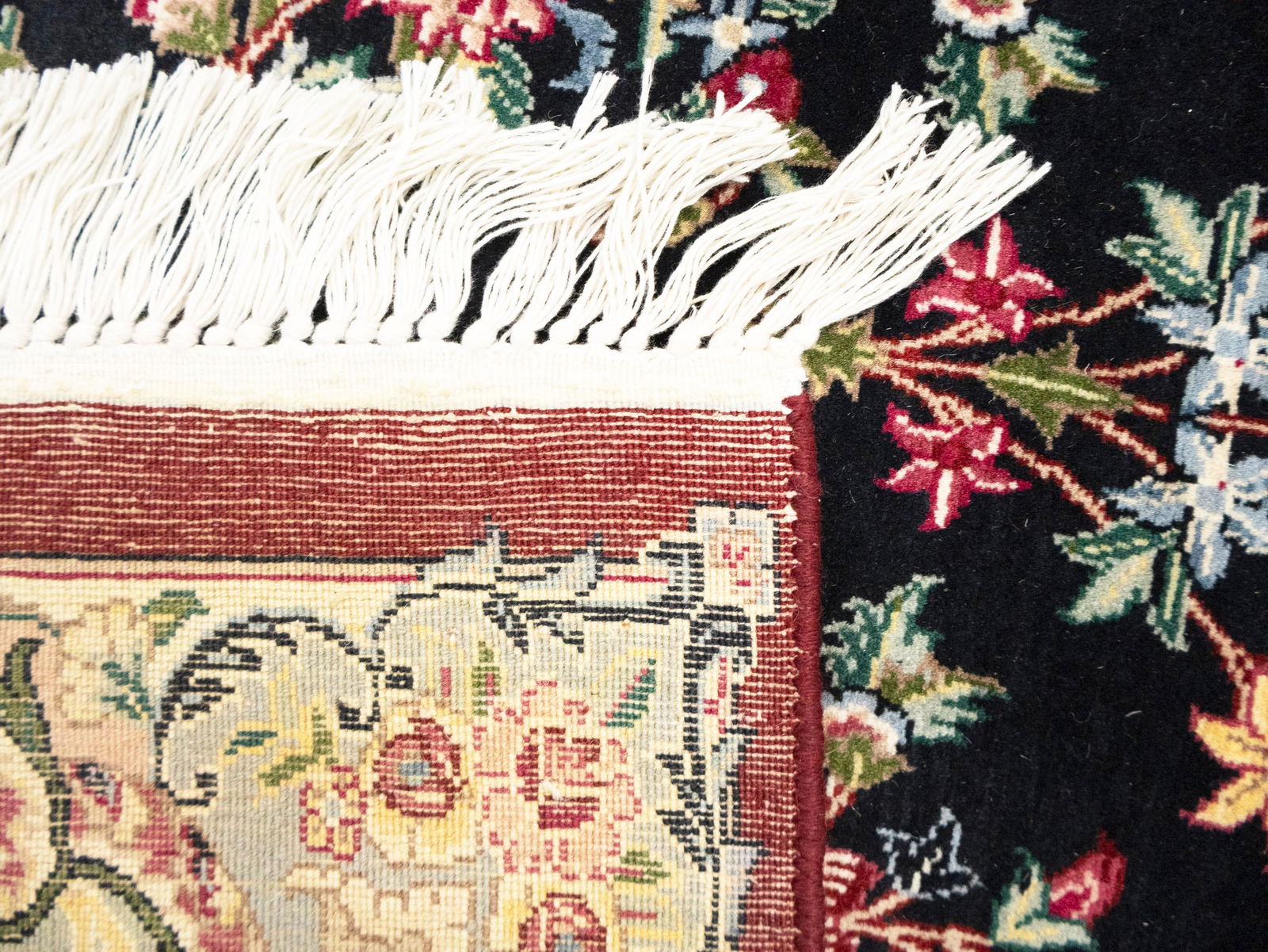 Charcoal Floral Classic 6X10 Royal Tabriz Oriental Rug - 10