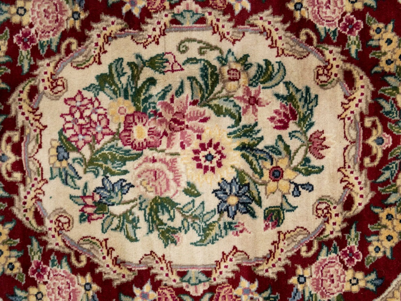 Charcoal Floral Classic 6X10 Royal Tabriz Oriental Rug - 14