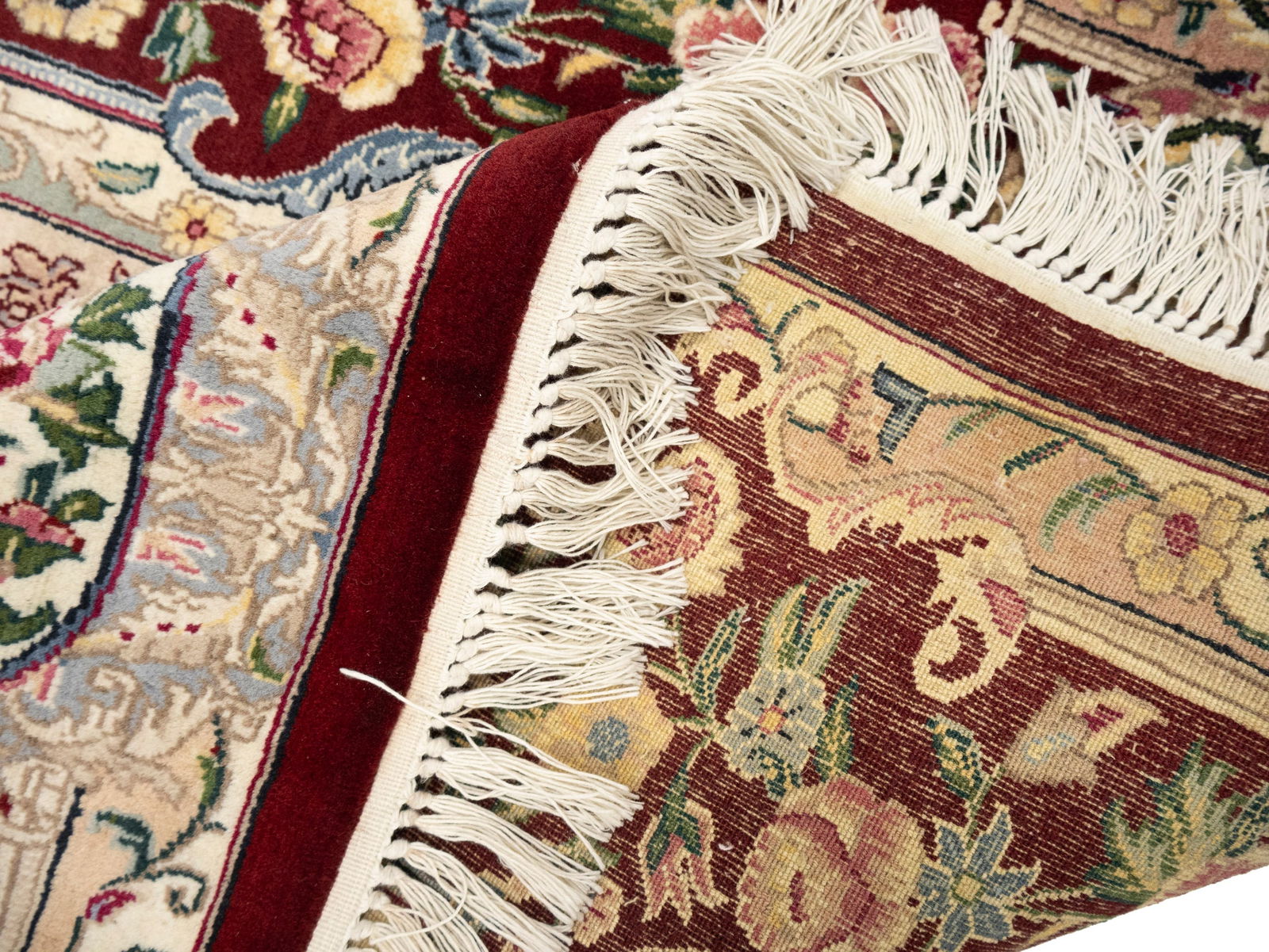 Charcoal Floral Classic 6X10 Royal Tabriz Oriental Rug - 17