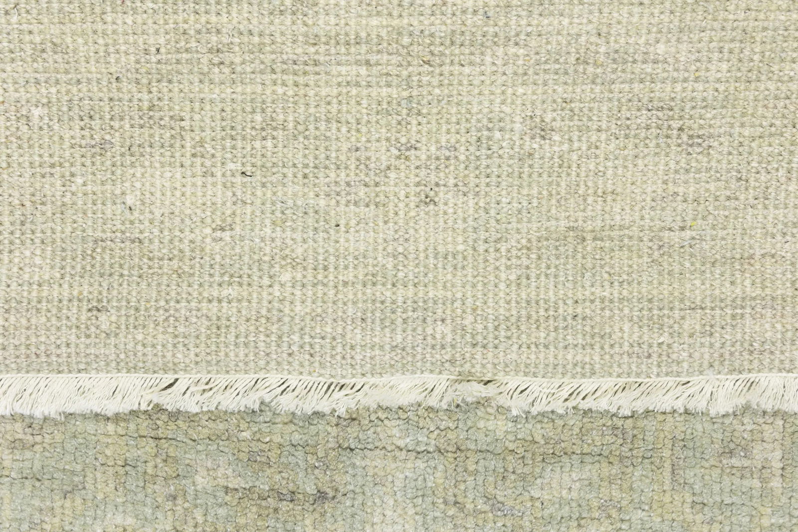 Muted Green Floral 4X6 Transitional Oriental Rug - 16