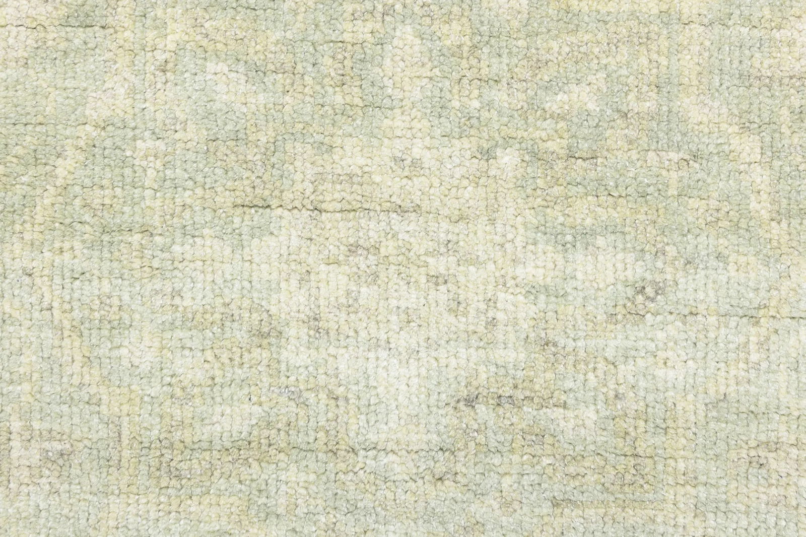 Muted Green Floral 4X6 Transitional Oriental Rug - 8