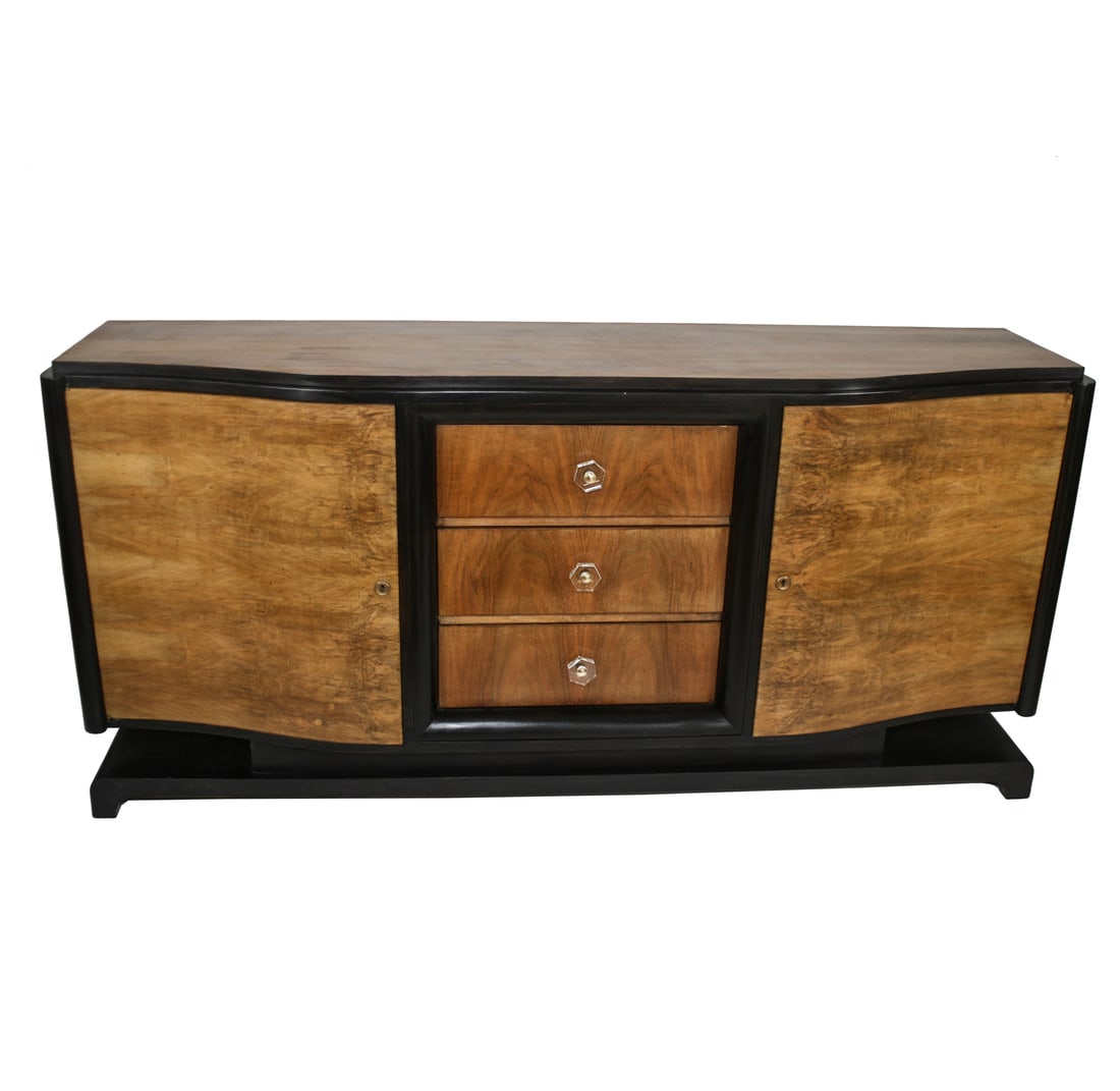 FRENCH ART DECO CUBIST MODERNIST SIDEBOARD DOMINIQUE ADNET: Title: FRENCH ART DECO CUBIST MODERNIST SIDEBOARD DOMINIQUE ADNET Description: Large sideboard made in the 1930's in France , this type of sideboard was quite fashionable in France around this period