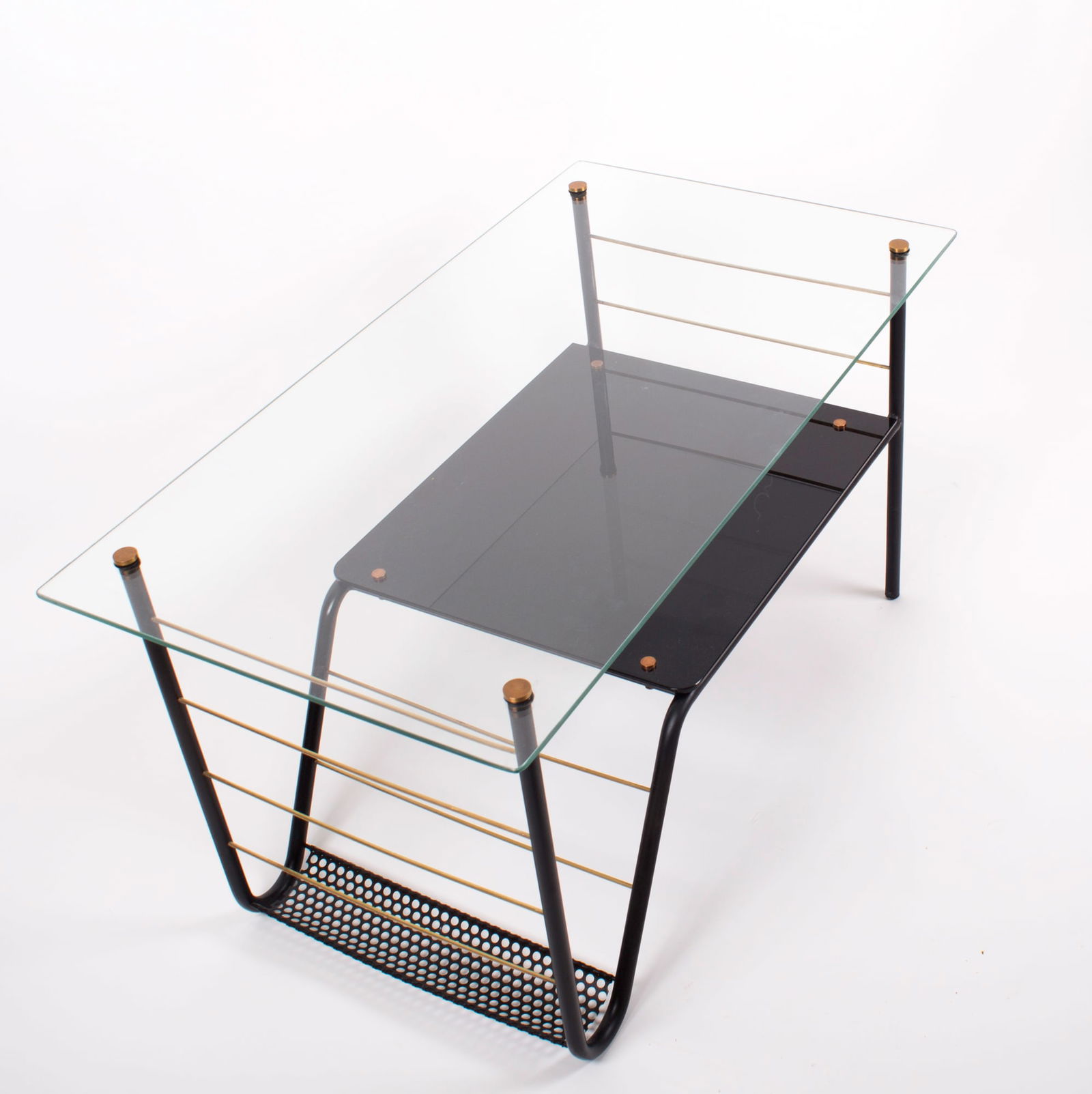 FRENCH MID CENTURY COFFEE TABLE GUARICHE manner - 2