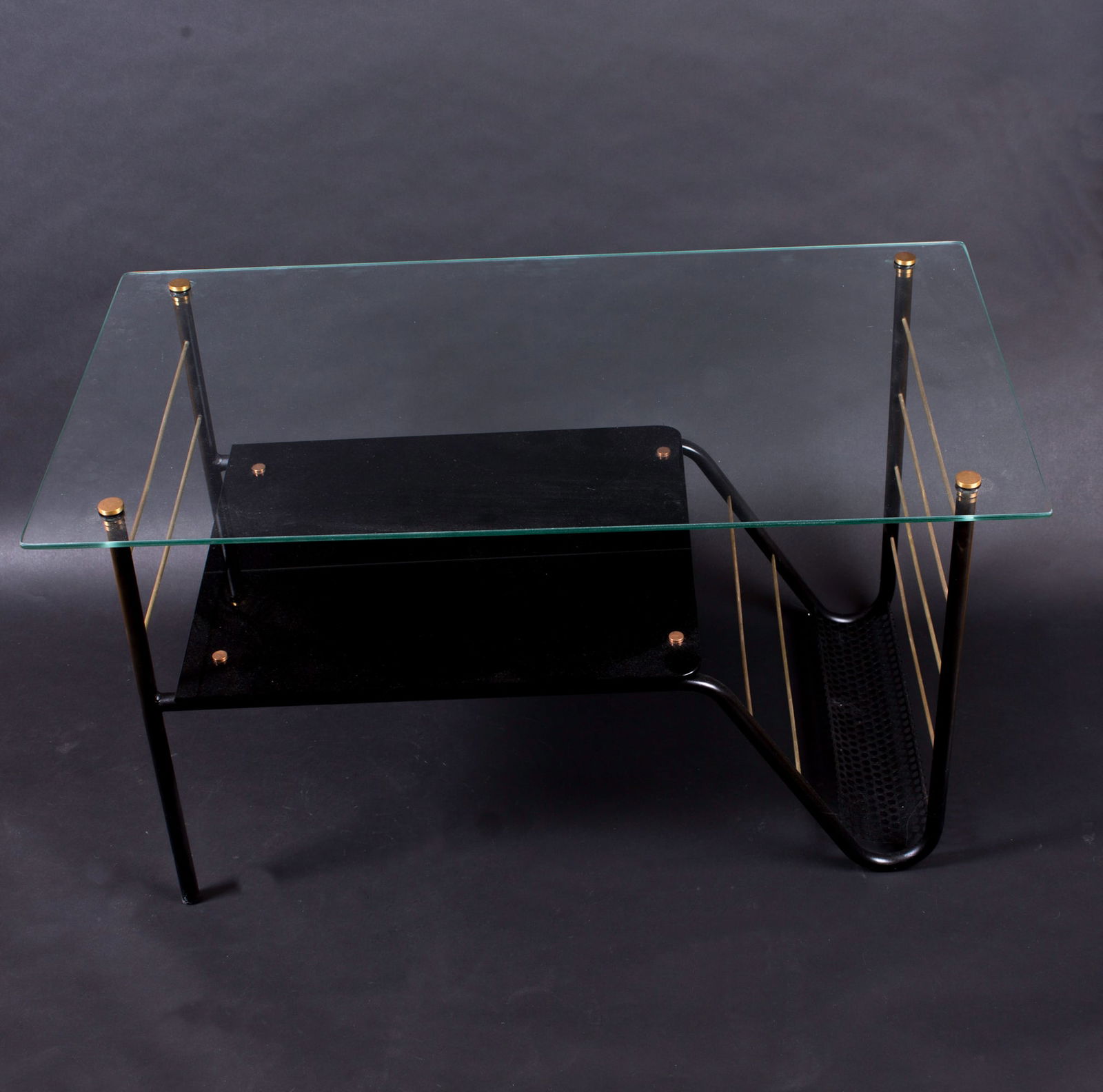 FRENCH MID CENTURY COFFEE TABLE GUARICHE manner - 4