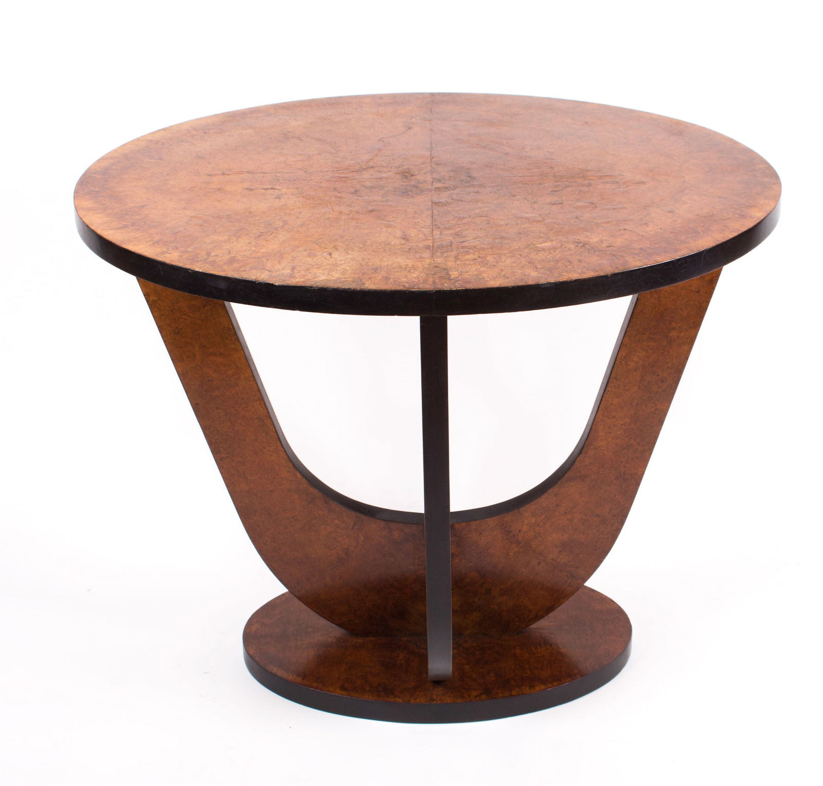 FRENCH ART DECO SIDE TABLE ovale LELEU STYLE (1 of 6)