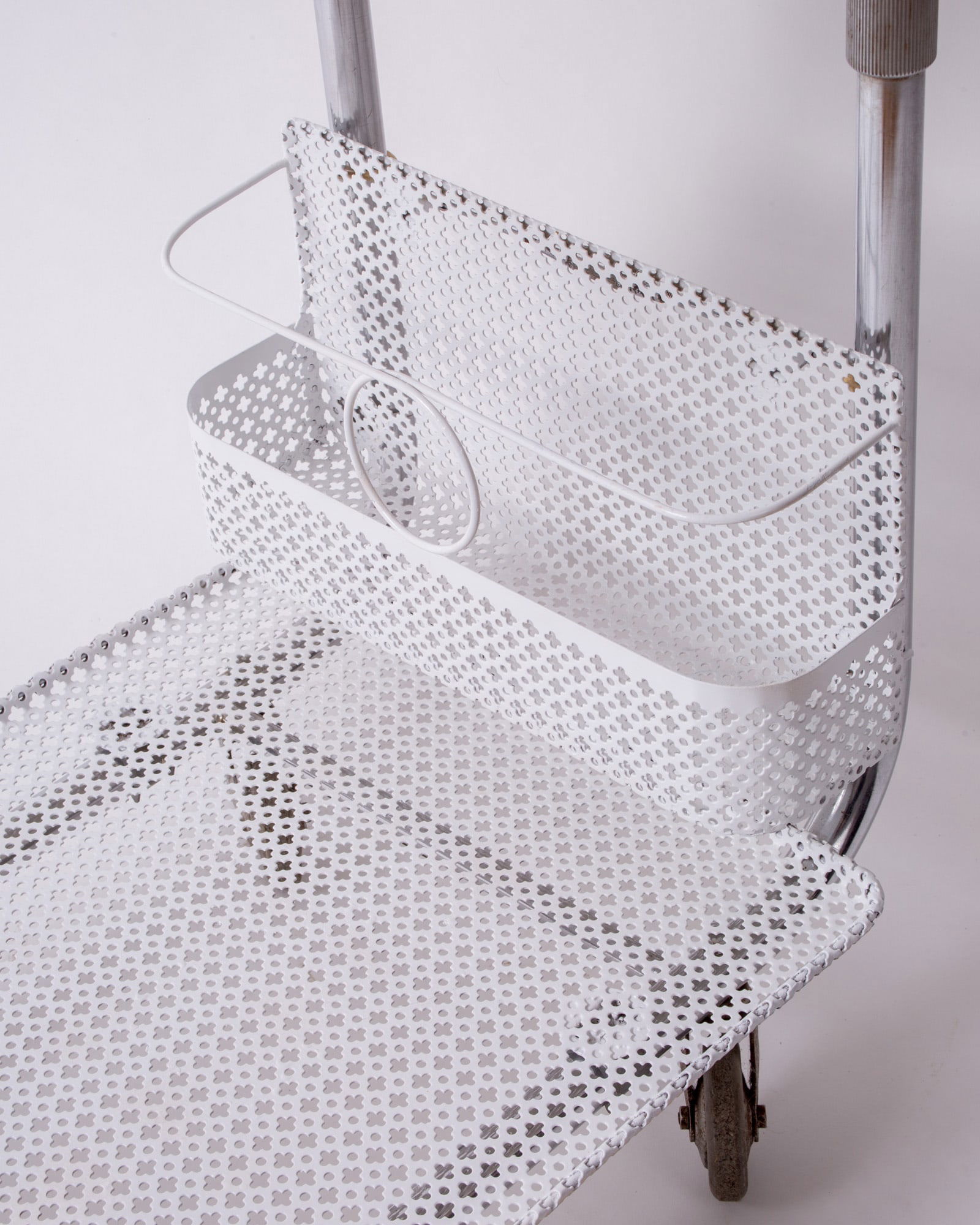 French mid century rolling cart trolley Mategot - 3