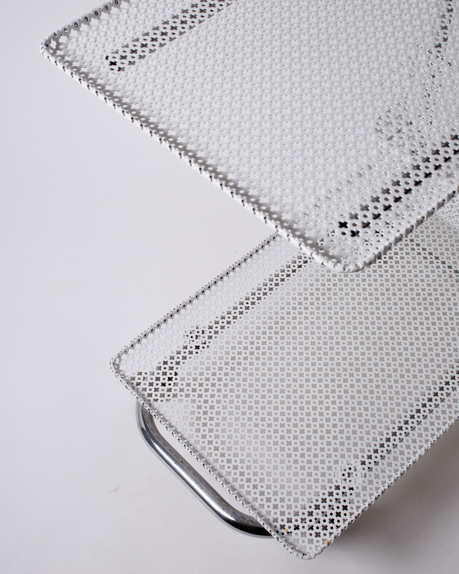 French mid century rolling cart trolley Mategot - 4