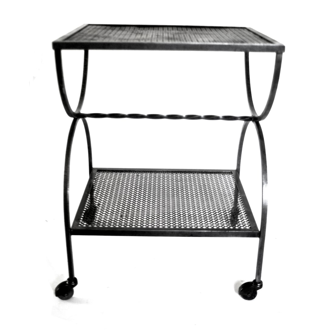 FRENCH MODERNIST ROLLING CART MATEGOT MIDCENTURY - 4