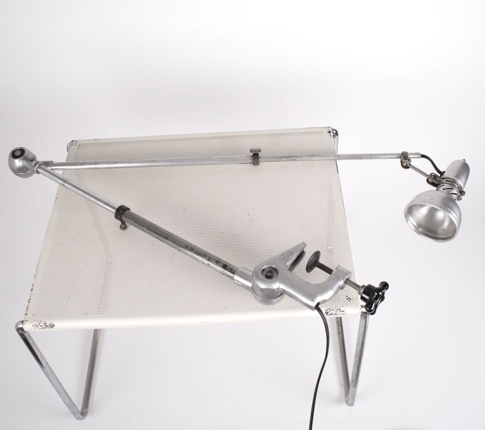 FRENCH INDUSTRIAL MODERNIST TASK LAMP LUMINA clamp - 6