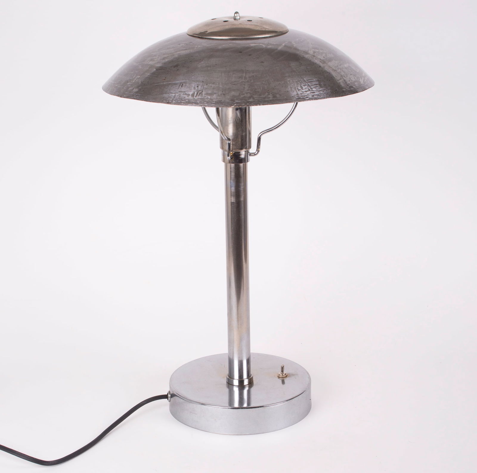 Bauhaus table lamp in nickel-plated steel by Franta Anyz Czechoslovakia (1 of 5)