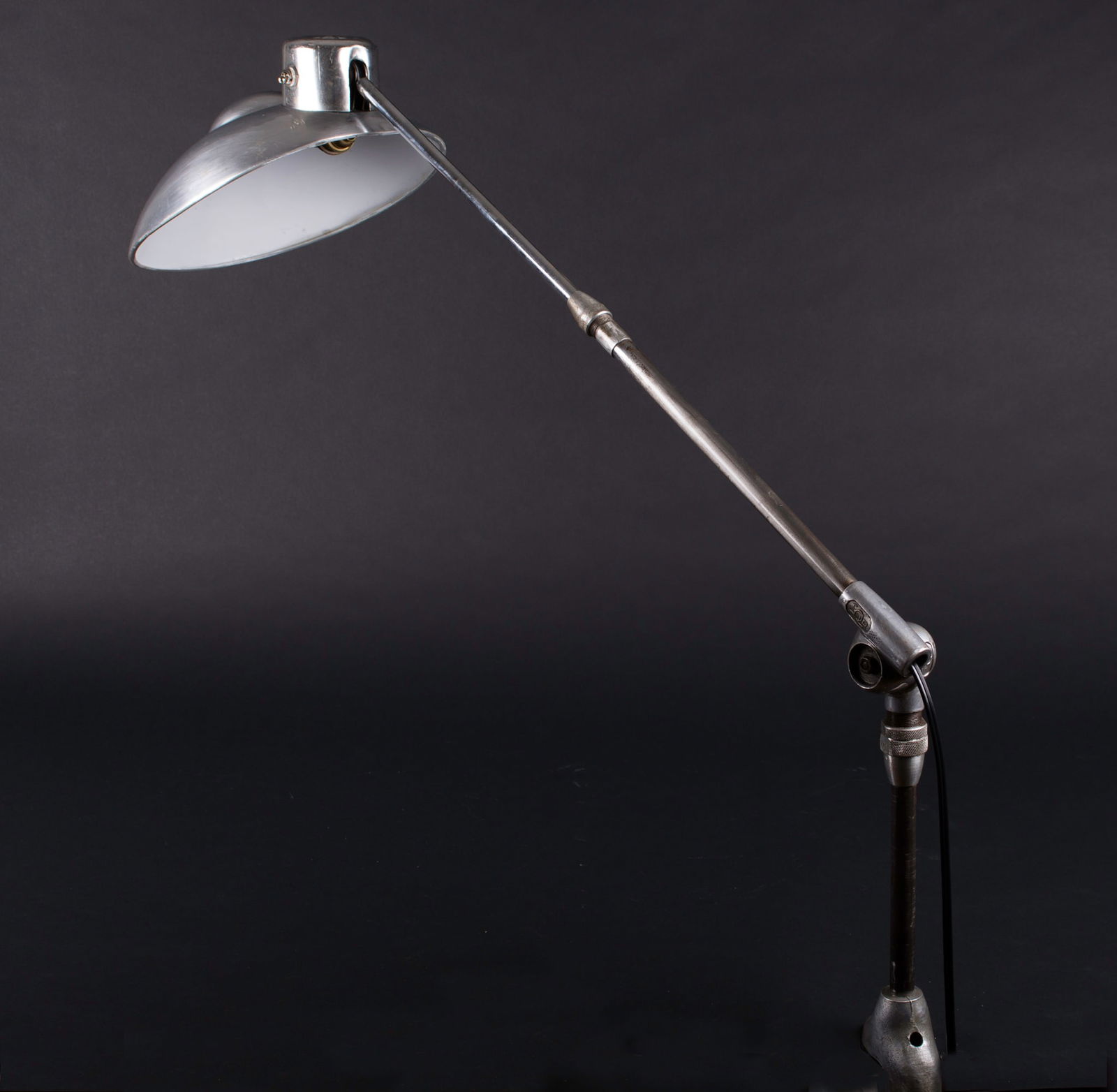 French modernist mid century industrial task lamp Ferdinand Solere - 3