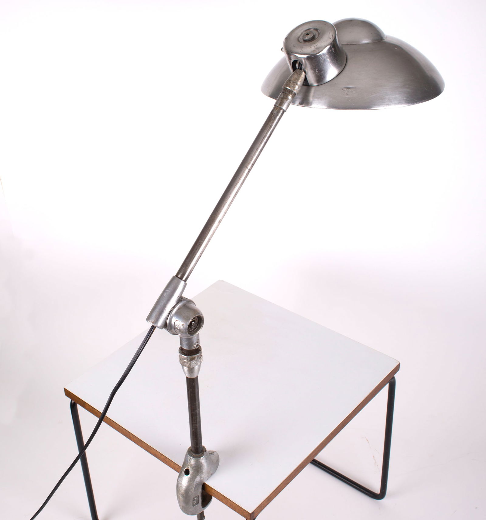 French modernist mid century industrial task lamp Ferdinand Solere - 4