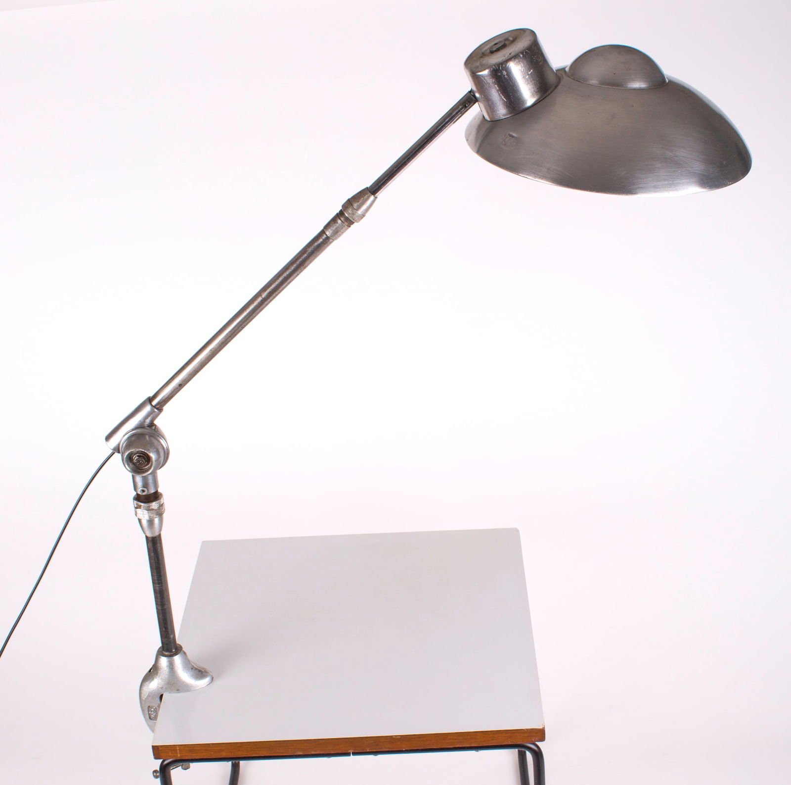French modernist mid century industrial task lamp Ferdinand Solere - 8