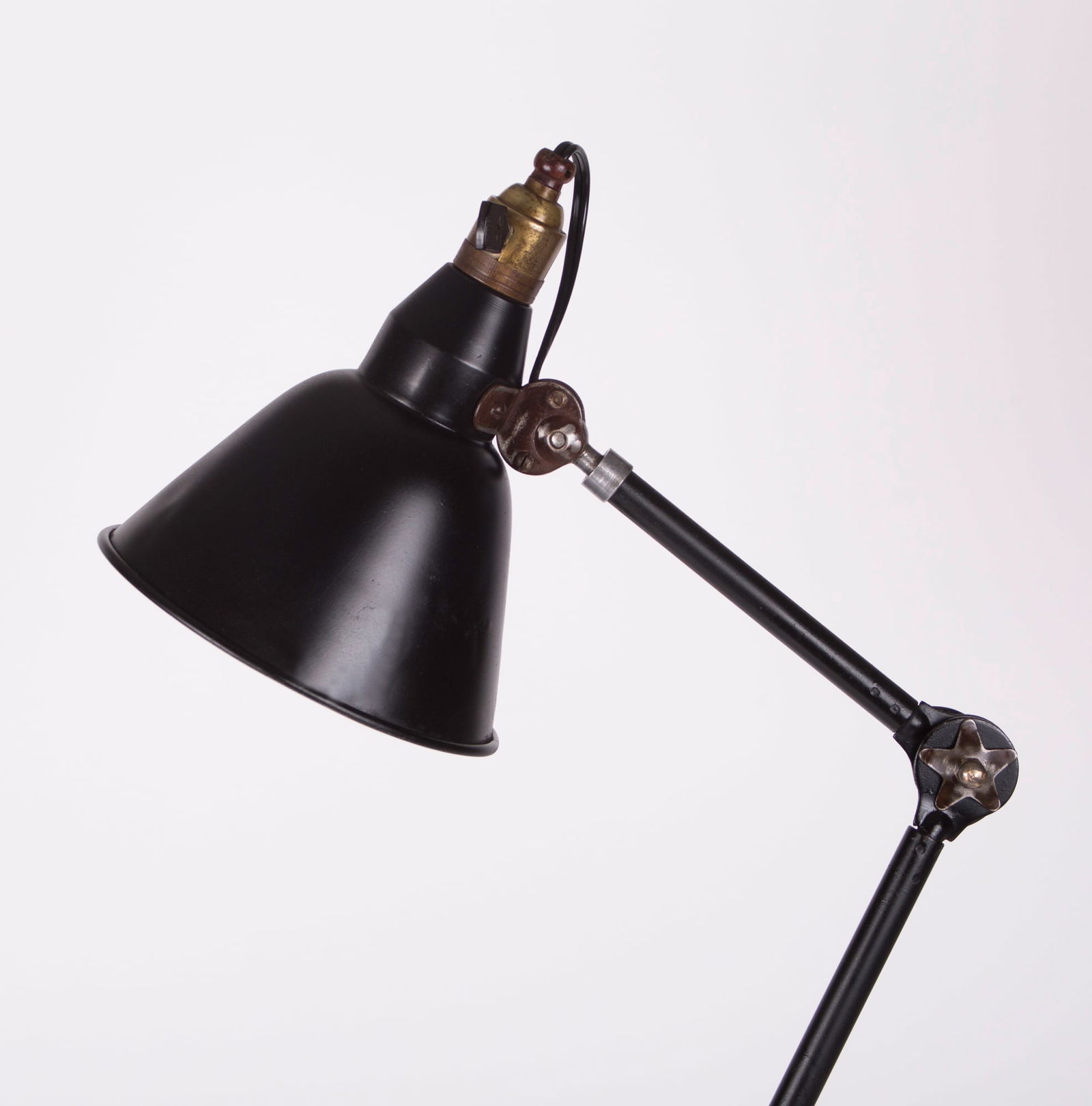 FRENCH INDUSTRIAL ART DECO MAZDA TASK LAMP black color - 5