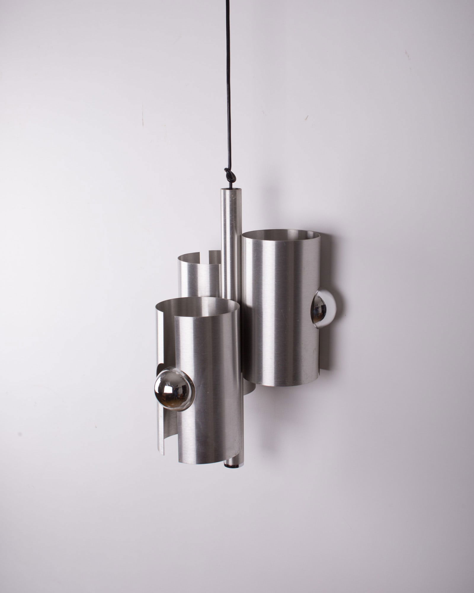 Polam Bielsko-Biała chandelier mid century brutalist Hanging Light (1 of 6)