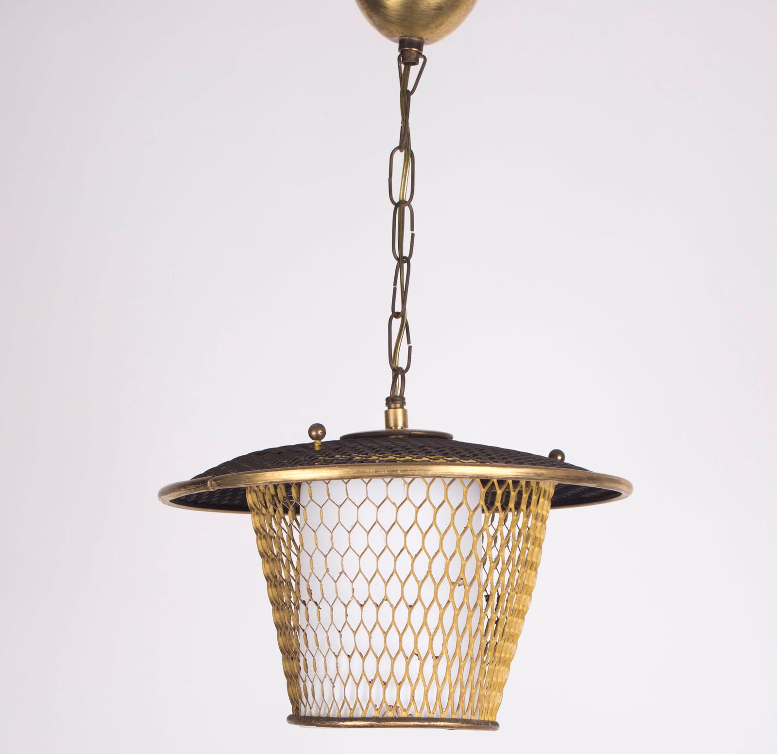 FRENCH modernist lantern pendant Mathieu Mategot (1 of 6)