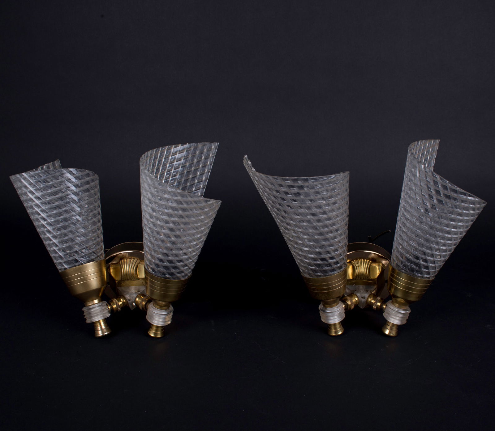 pair of Sconces maison Lunel French mid century (1 of 8)