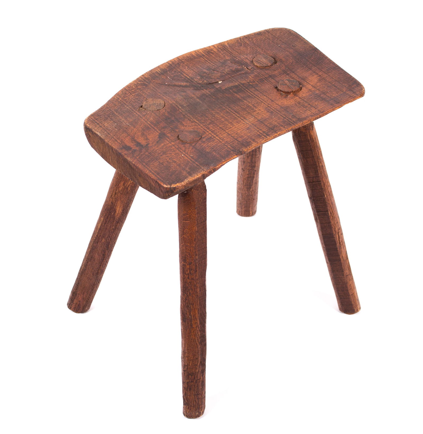 French Mid century stool Marolles rustic alpine 2 (1 of 3)