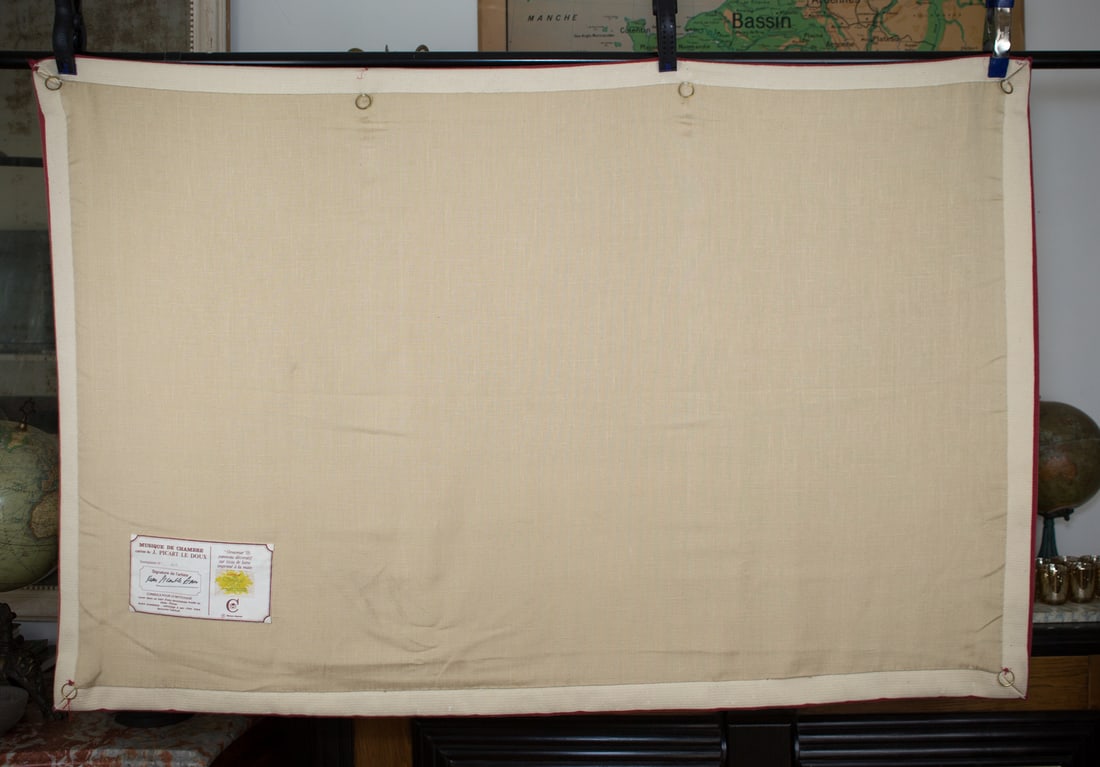 FRENCH TAPESTRY JEAN PICART LEDOUX MODERNIST AUBUSSON MID CENTURY Robert Four - 4