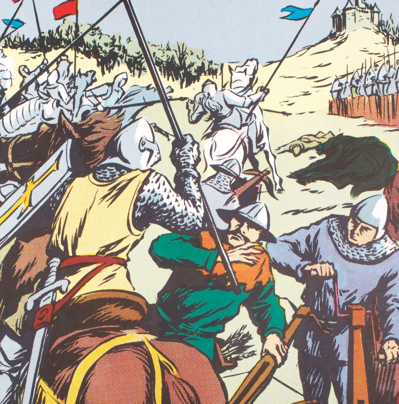 Vintage History french School Poster, Georges Lang 15 and 16 circa 1950 - 4