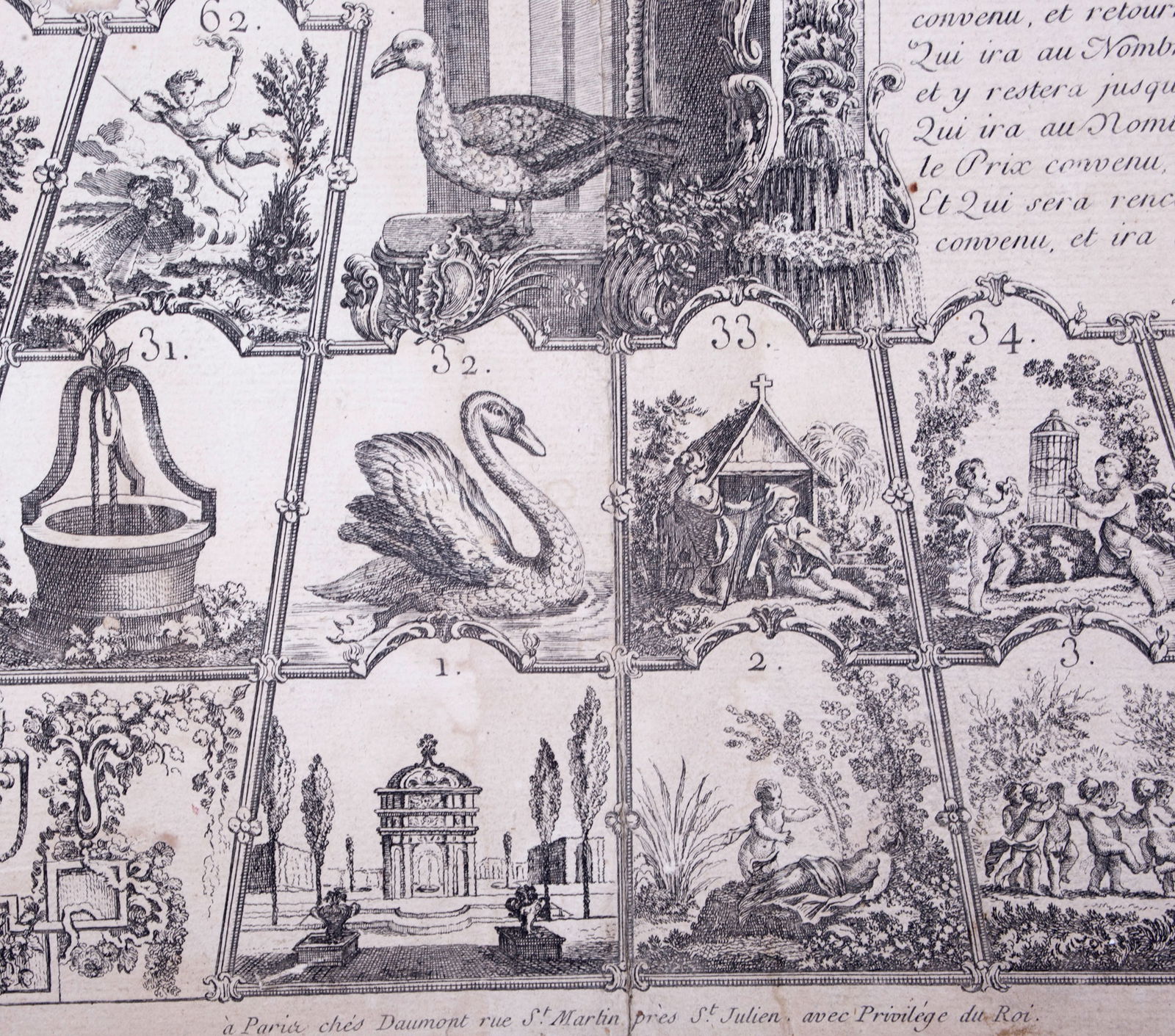 French Jeu de L'oie/ Goose game 18th Jeu des Grecques - 2