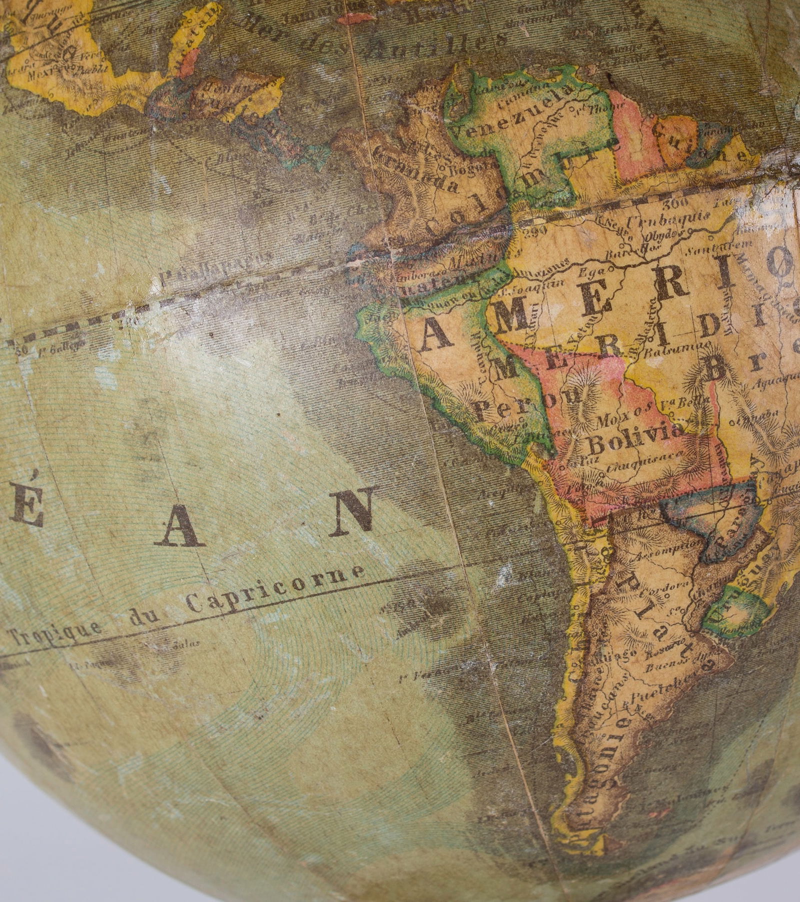 Abel Klinger 9 inches terrestrial globe 1850 French edition - 3