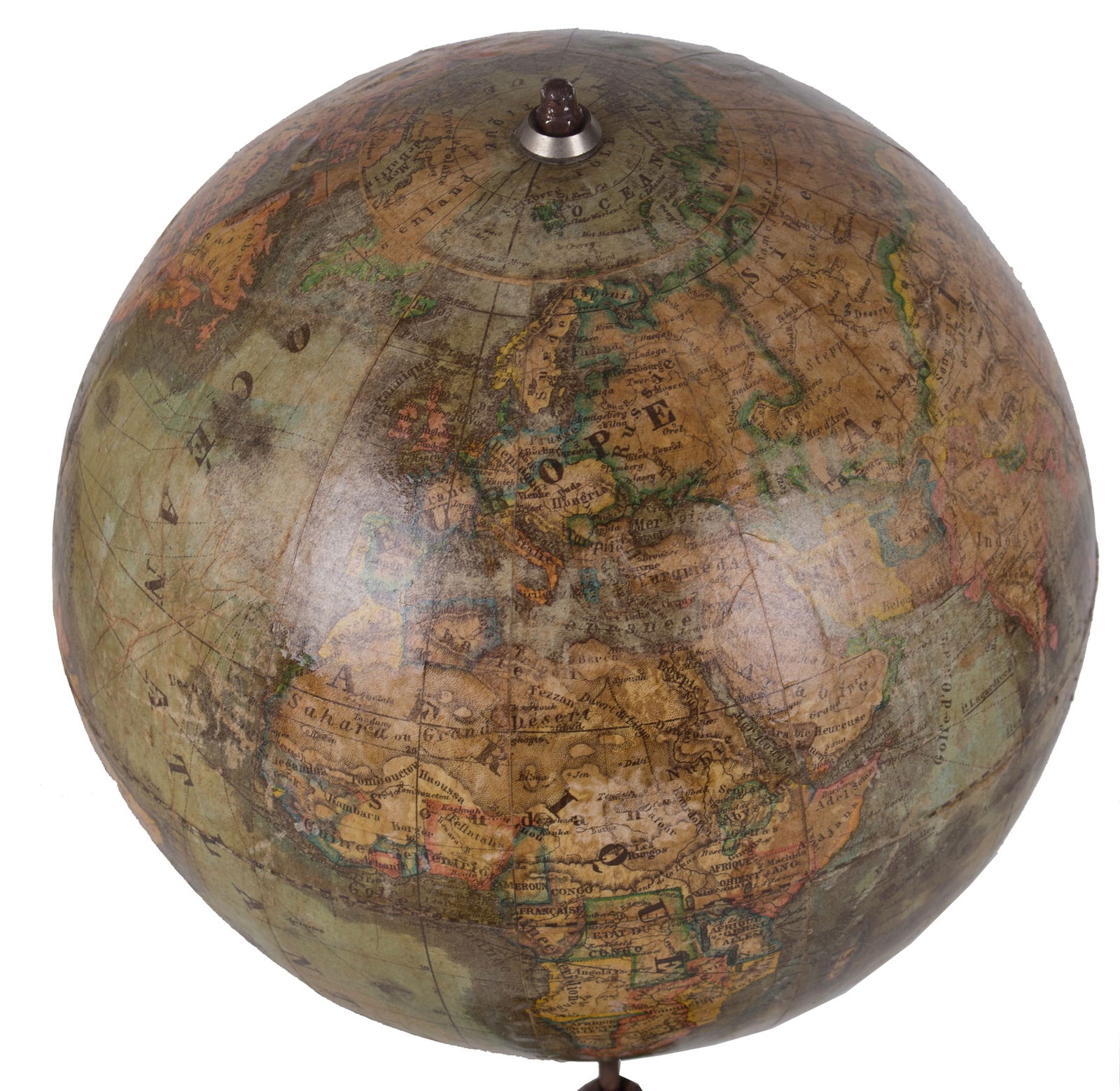 Abel Klinger 9 inches terrestrial globe 1850 French edition - 5