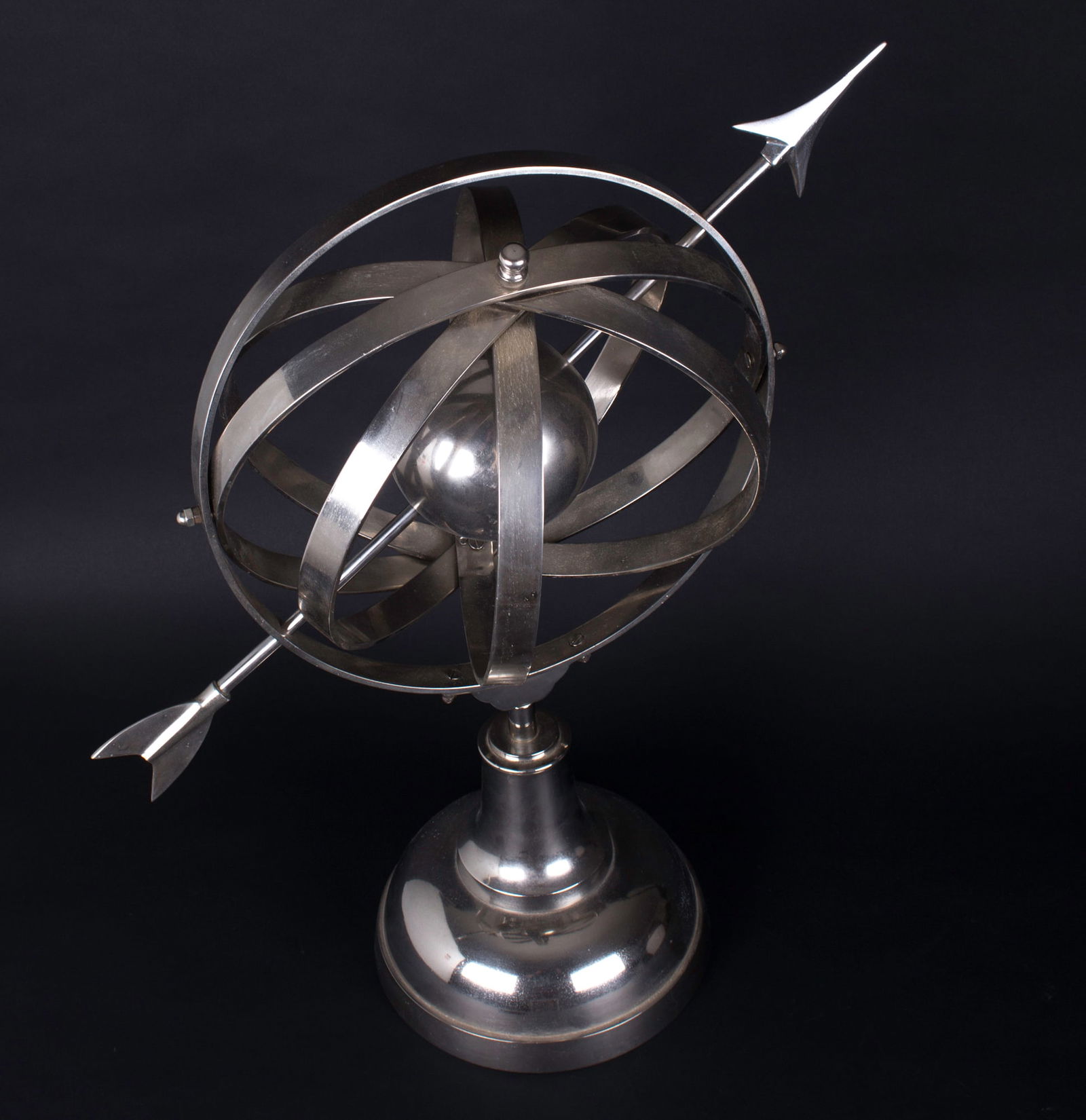 Large French Copernican Armillary Sphere Brass mid century: Title: Large French Copernican Armillary Sphere Brass mid century Description: French Copernican Armillary Sphere A decorative armillary sphere made in 1950, inspired by 18th-century designs but with